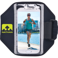 NATHAN SPORTS Super 5K Black Sulfur Spring Smartphone Armband (NS4923-0031-00)