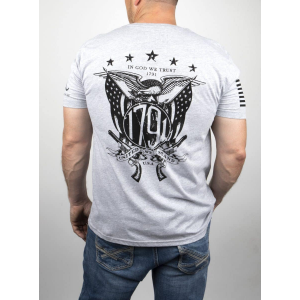 1791 Eagle Gunleather T-shirt - 2XL - Heather Grey