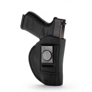 2-Way Multi-Fit IWB Concealment Leather Holster Size 5 - Stealth Black - Left