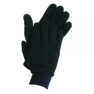 Fleece Liner Glove-L-BLACK