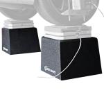 14" Wheel Stands for Vehicle Display, Car Show Wheel Lifts, Lightweight Rubber