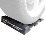 17 1/4" x 11 1/2" x 2' Pro-Stop Parking Guide; Set of 2, Black Rubber