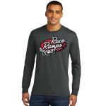 Race Ramps Tailpipe Logo Men's Long Sleeve Crew Neck T-Shirt - Small