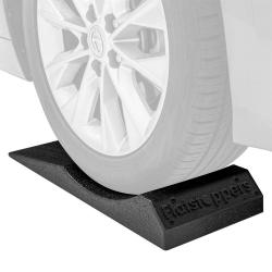10" Wheel Flatstopper Storage Ramp; Set of 4, Black Rubber Flat Spot Stopper