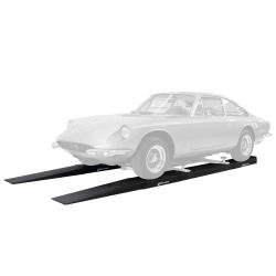 4" Low Profile Car Lift Ramps, Set of 2, High Density Foam, 185" Long Ramps for Low Rise Cars,