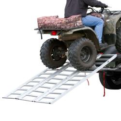 6'5" Extra-Wide Tri-Fold ATV Ramp - 1,500 lb. Capacity Aluminum Four Wheeler Loading Ramp by Black Widow TF-7754