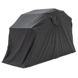 Black Widow Water-Repellent Flip-Over Motorcycle Tent