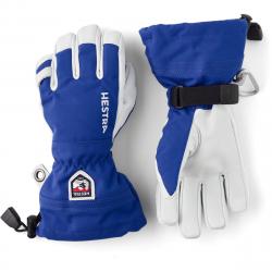 Hestra Army Leather HEli Ski 5-Finger Gloves Kids | Royal Blue | Size 5