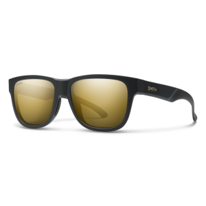 Smith Lowdown Slim 2 Sunglasses + Gold Lenses | Matte Black | Christy Sports