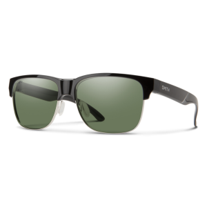 Smith Lowdown Split Sunglasses + ChromaPop Polarized Gray Green Lens | Black | Christy Sports