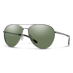 Smith Layback Sunglasses + Polarized Gray Green Lens | Silver | Christy Sports