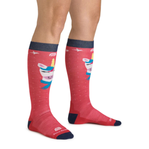 Darn Tough Magic Mountain OTC Midweight Snow Socks Kids | Multi Pink | Large | Christy Sports