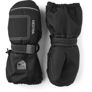 Hestra Baby Zip Long Mittens Toddlers | Black | 4 | Christy Sports