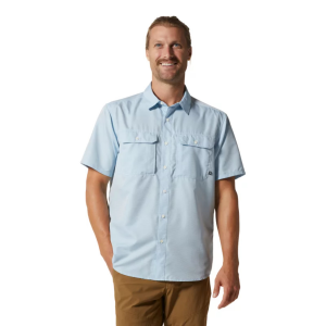 Mountain Hardwear Canyon Short Sleeve Shirt Mens | Lt Blue | Medium | Christy Sports