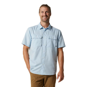 Mountain Hardwear Canyon Short Sleeve Shirt Mens | Lt Blue | Large | Christy Sports