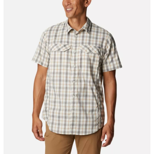 Columbia Silver Ridge Lite Plaid Short Sleeve Shirt Mens | Multi Tan | Large | Christy Sports