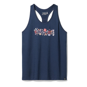 Smartwool Floral Meadow Graphic Tank Womens | Navy | Medium | Christy Sports