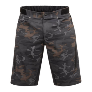 ZOIC Ether Camo Shorts with Essential Liner Mens | Multi Black | Medium | Christy Sports
