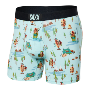 SAXX Ultra Super Soft Boxer Brief Fly Mens | Multi Mint | Small | Christy Sports