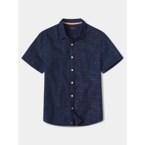 The Normal Brand Freshwater Short-Sleeve Button Up Mens | Multi Navy | Medium | Christy Sports