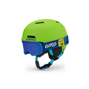 Giro Crue Helmet + Goggles Combo Pack Kids | Green | Small | Christy Sports