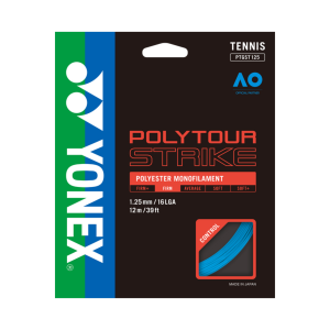 Yonex Polytour Strike 125 Tennis Racquet String | Royal Blue | Christy Sports