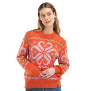Dale of Norway Falkeberg Sweater Womens | Multi Orange | Medium | Christy Sports