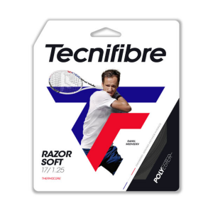 Tecnifibre Garniture Razor Soft Carbon Tennis String | Charcoal | Christy Sports