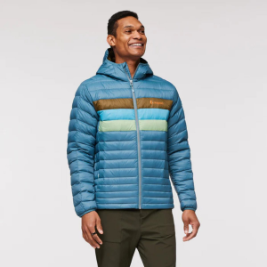 Cotopaxi Fuego Hooded Down Jacket Mens | Multi Lt Blue | Large | Christy Sports