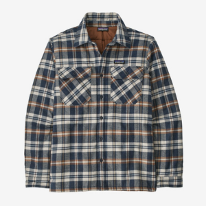 Patagonia Insulated Organic Cotton Midweight Fjord Flannel Mens | Multi Blue | X-Large | Christy Sports