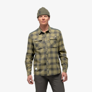 Norrona Svalbar Flannel Shirt Mens | Multi Green | Medium | Christy Sports