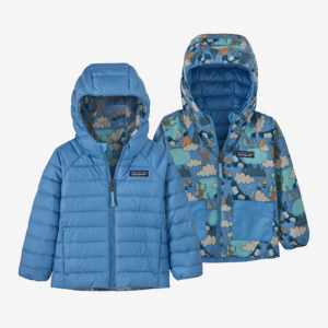 Patagonia Reversible Down Sweater Hoody Baby | Multi Lt Blue | 2 | Christy Sports