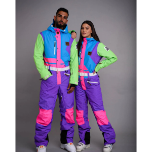 OOSC Clothing Powder Hound Ski Suit Unisex | Multi Purple | X-Large | Christy Sports