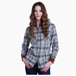 Kuhl Tess Flannel Womens | Multi Green | Small | Christy Sports