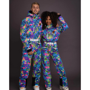 OOSC Clothing Future Shock Ski Suit Unisex | Multi Purple | Small | Christy Sports