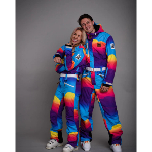 OOSC Clothing Mambo Sunset Ski Suit Unisex | Multi Lt Blue | Large | Christy Sports