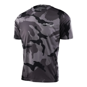Troy Lee Flowline Short Sleeve Jersey Mens | Charcoal | X-Large | Christy Sports