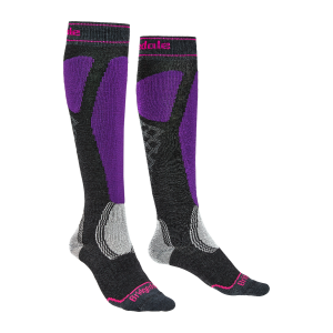 Bridgedale Ski Easy On Socks Womens | Multi Purple | Large | Christy Sports
