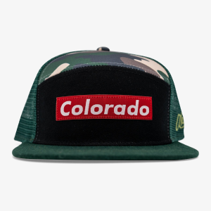 Aksels CO Skate Camper Snapback hat | Multi Green | Christy Sports