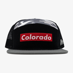 Aksels CO Skate Camper Snapback hat | Multi Gray | Christy Sports