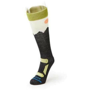 FITS Teton Ultra Light OTC Ski Socks Mens | Multi Charcoal | Small | Christy Sports