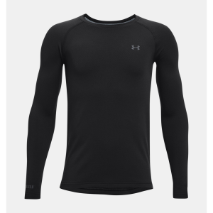Under Armour 2.0 Packaged Base Crew Youth Boys | Black | Small | Christy Sports