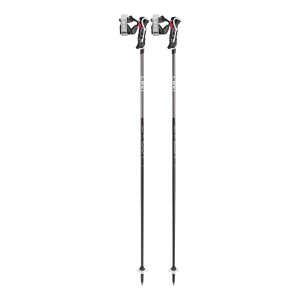 Leki Carbon 14 3D Ski Poles | Multi Red | 120 | Christy Sports
