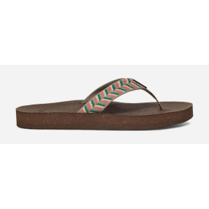 Teva ReFlip Recycled Travel Sandals Womens | Multi Brown | 9 | Christy Sports