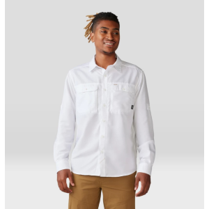 Mountain Hardwear Canyon Long Sleeve Shirt Mens | White | Medium | Christy Sports