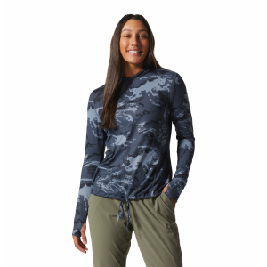 Mountain Hardwear Crater Lake Long-Sleeve Hoodie Womens | Multi Charcoal | Small | Christy Sports