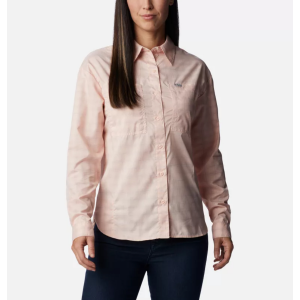 Columbia Silver Ridge Utility Patterned Long Sleeve Shirt Womens | Multi Coral | Medium | Christy Sports