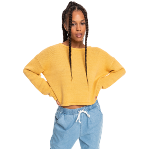Roxy Heavy Love Sweatshirt Womens | Gold (Marigold) | Medium | Christy Sports