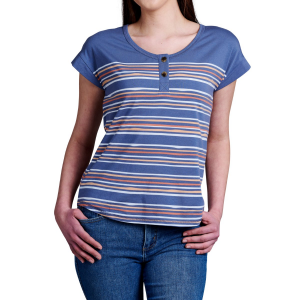 Kuhl Solstice Short Sleeve Top Womens | Multi Blue | Small | Christy Sports