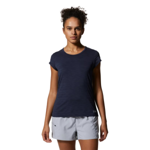 Mountain Hardwear Mighty Stripe T-Shirt Womens | Navy | Small | Christy Sports
